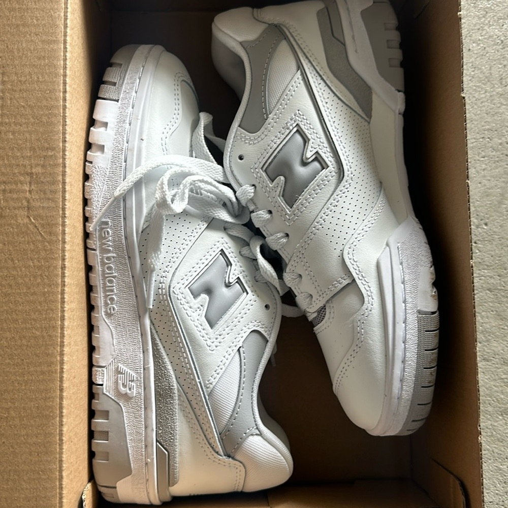 New Balance 550 sneaker reflection white and grey